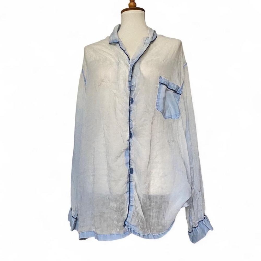 Sheer vintage chambray shirt